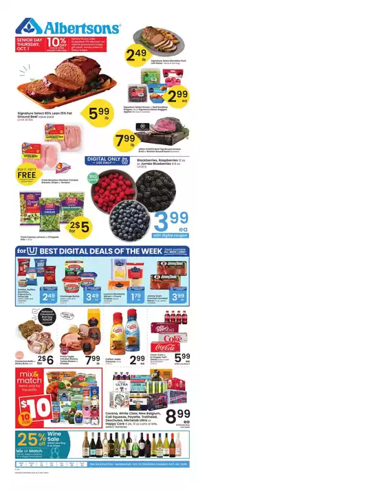 Albertsons catalogue | Offers for bargain hunters | 2026-09-30T00:00:00.000Z - 2026-10-06T00:00:00.000Z