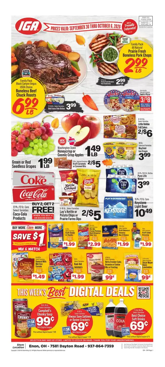 IGA catalogue | Current bargains and offers | 2026-09-30T00:00:00.000Z - 2026-10-06T00:00:00.000Z