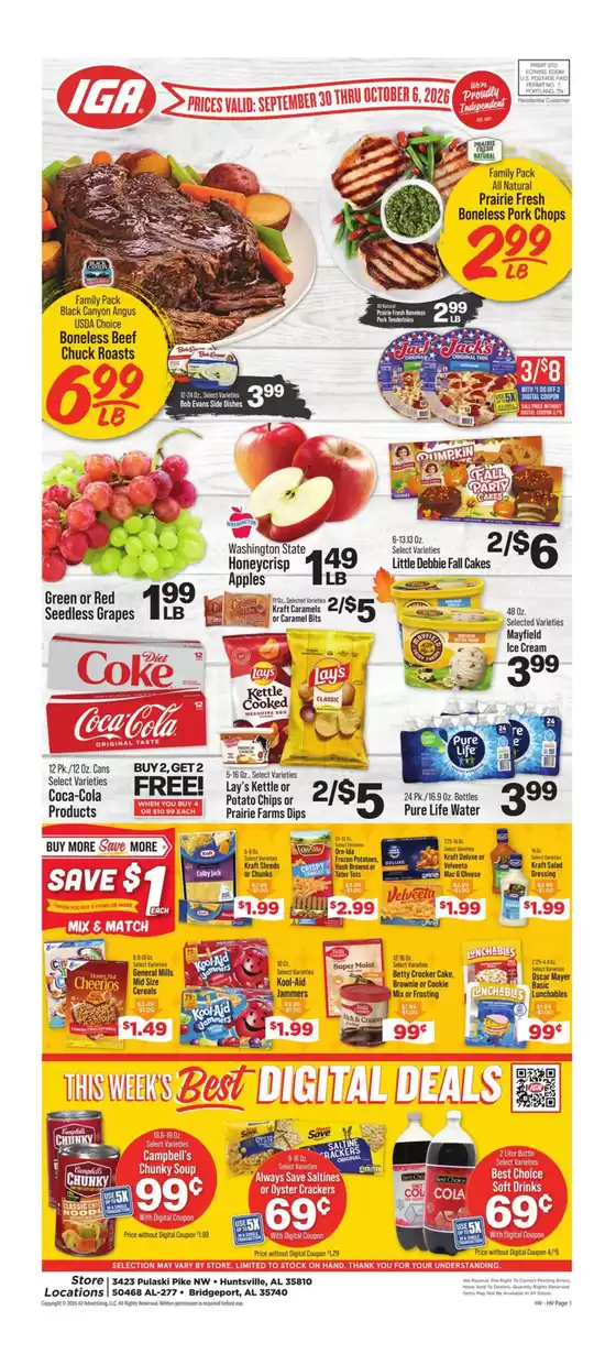 IGA catalogue | Exclusive deals for our customers | 2026-09-30T00:00:00.000Z - 2026-10-06T00:00:00.000Z