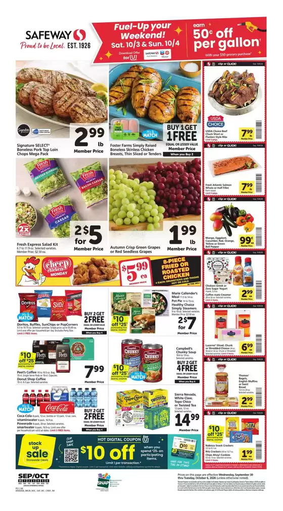 Safeway catalogue | Current bargains and offers | 2026-09-30T00:00:00.000Z - 2026-10-06T00:00:00.000Z