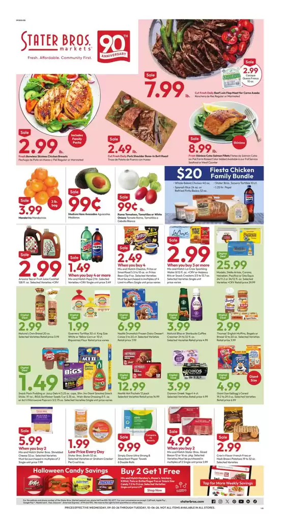 Stater Bros catalogue in Brea CA | Discounts and promotions | 2026-09-30T00:00:00.000Z - 2026-10-06T00:00:00.000Z