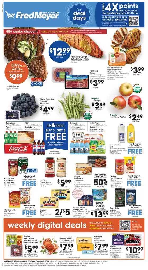 Fred Meyer catalogue | Current deals and offers | 2026-09-30T00:00:00.000Z - 2026-10-06T00:00:00.000Z