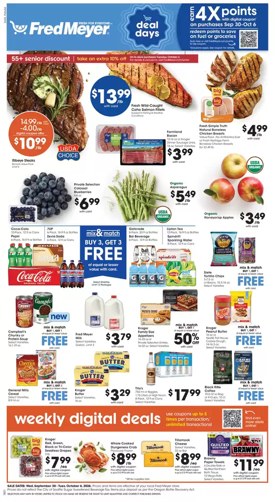 Fred Meyer catalogue | Top deals and discounts | 2026-09-30T00:00:00.000Z - 2026-10-06T00:00:00.000Z