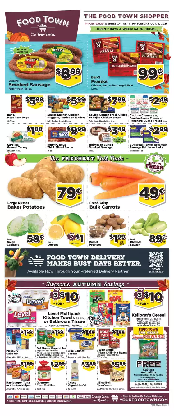 Food Town catalogue in Highlands TX | FoodTownAdCircular | 2026-09-30T00:00:00.000Z - 2026-10-14T00:00:00.000Z