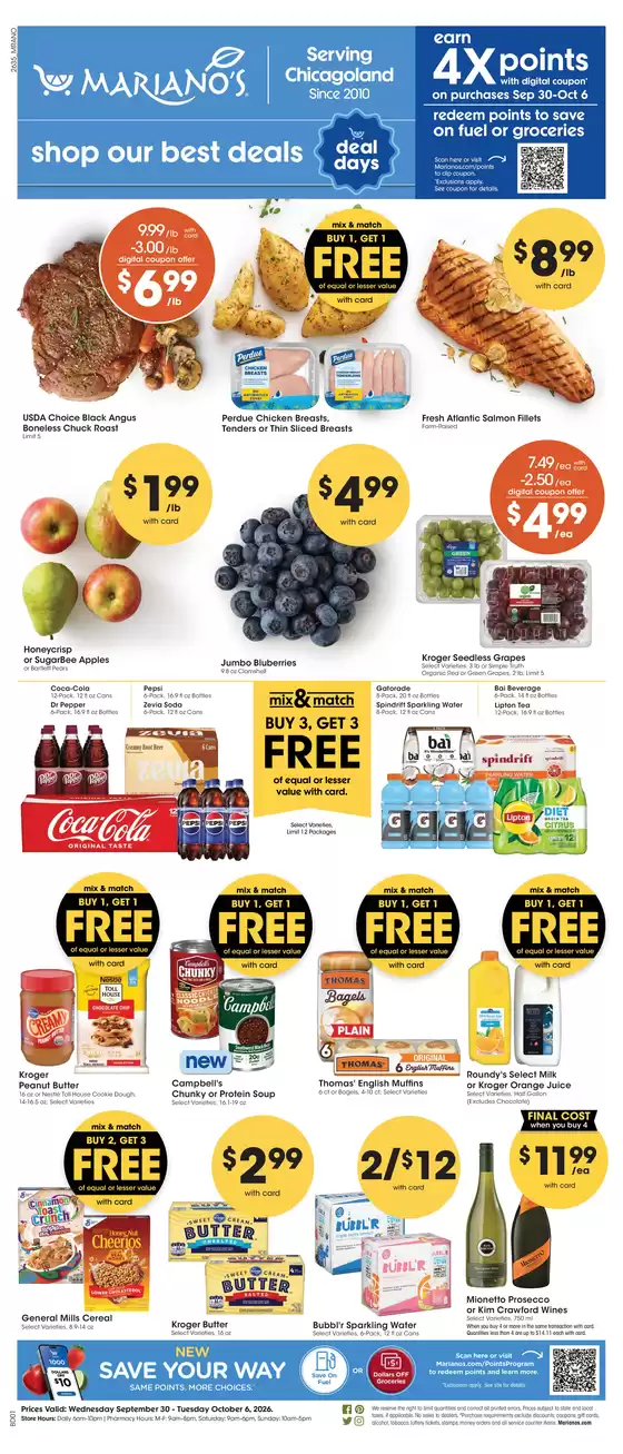Mariano's catalogue | Weekly Ad | 2026-09-30T00:00:00.000Z - 2026-10-06T00:00:00.000Z