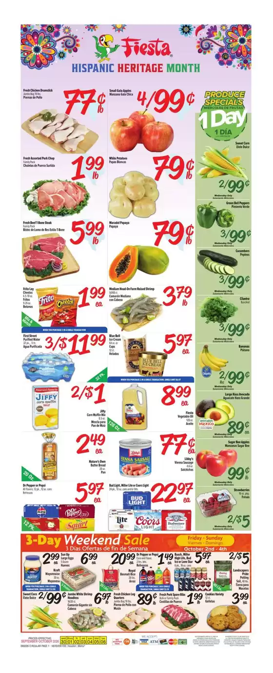 Fiesta Mart catalogue in Houston TX | New offers to discover | 2026-09-30T00:00:00.000Z - 2026-10-06T00:00:00.000Z