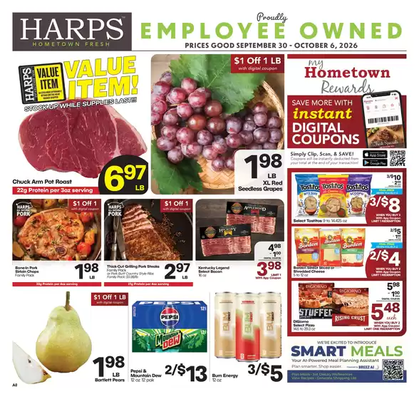 Harp's Market catalogue | Our best offers for you | 2026-09-30T00:00:00.000Z - 2026-10-06T00:00:00.000Z