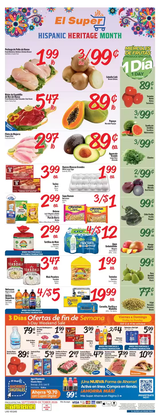 El Super catalogue | Our best deals for you | 2026-09-30T00:00:00.000Z - 2026-10-06T00:00:00.000Z