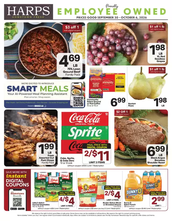Harp's Market catalogue | Exclusive bargains | 2026-09-30T00:00:00.000Z - 2026-10-06T00:00:00.000Z