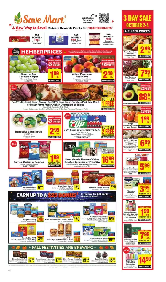 Save Mart catalogue in Turlock CA | Weekly | 2026-09-30T00:00:00.000Z - 2026-10-06T00:00:00.000Z