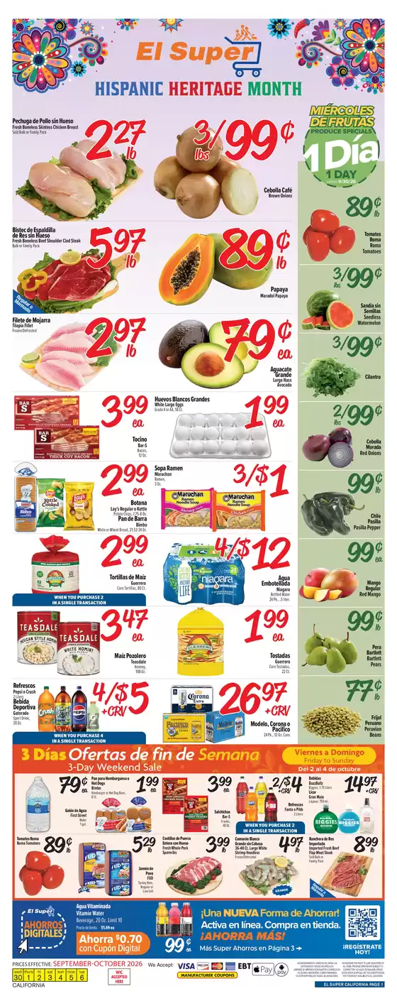 El Super catalogue in Covina CA | Save now with our deals | 2026-09-30T00:00:00.000Z - 2026-10-06T00:00:00.000Z