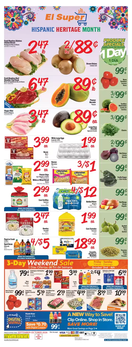 El Super catalogue | Exclusive deals for our customers | 2026-09-30T00:00:00.000Z - 2026-10-06T00:00:00.000Z
