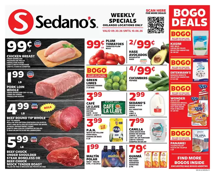 Sedano's catalogue | Top deals and discounts | 2026-09-30T00:00:00.000Z - 2026-10-06T00:00:00.000Z