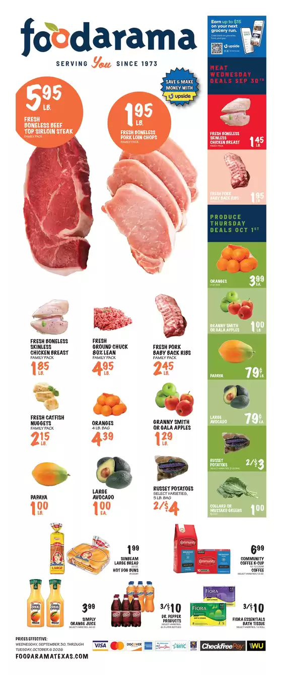 Foodarama catalogue | Foodarama weekly ad | 2026-09-30T00:00:00.000Z - 2026-10-06T00:00:00.000Z