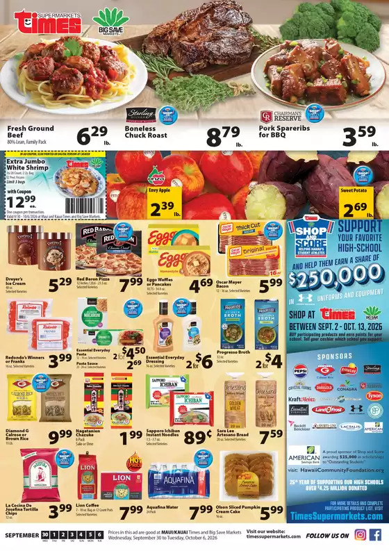 Times Supermarkets catalogue | Maui and Kauai | 2026-09-30T00:00:00.000Z - 2026-10-06T00:00:00.000Z