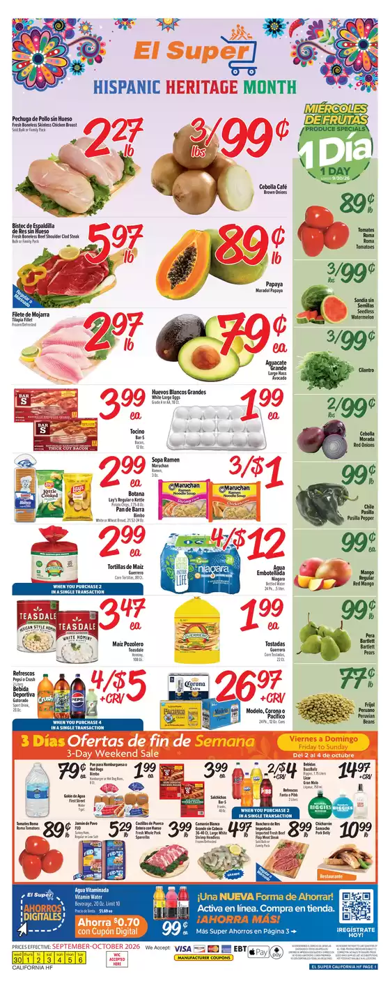 El Super catalogue | Weekly Ad Savings (09/30/26 - 10/06/26) | 2026-09-30T00:00:00.000Z - 2026-10-06T00:00:00.000Z