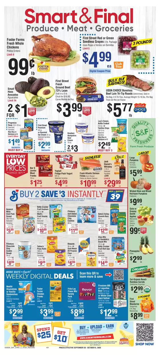 Smart & Final catalogue in Covina CA | Our best offers for you | 2026-09-30T00:00:00.000Z - 2026-10-01T00:00:00.000Z