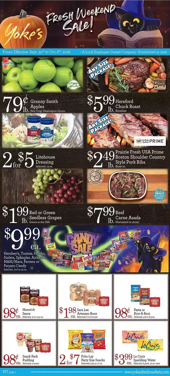 Yoke's Fresh Market catalogue | Discover attractive offers | 2026-09-30T00:00:00.000Z - 2026-10-06T00:00:00.000Z