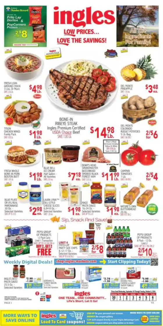 Ingles Markets catalogue | Special offers for you | 2026-09-30T00:00:00.000Z - 2026-10-06T00:00:00.000Z