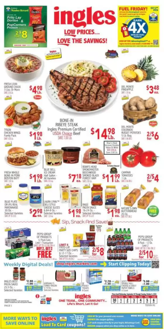 Ingles Markets catalogue | Great discounts on selected products | 2026-09-30T00:00:00.000Z - 2026-10-06T00:00:00.000Z