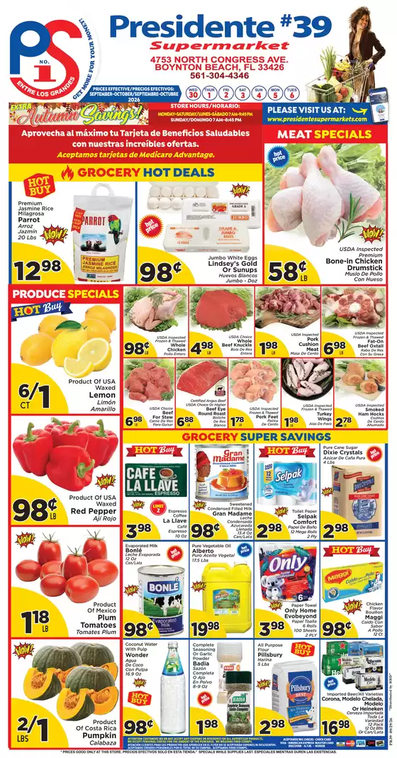 Presidente catalogue | Top offers for smart savers | 2026-09-30T00:00:00.000Z - 2026-10-06T00:00:00.000Z