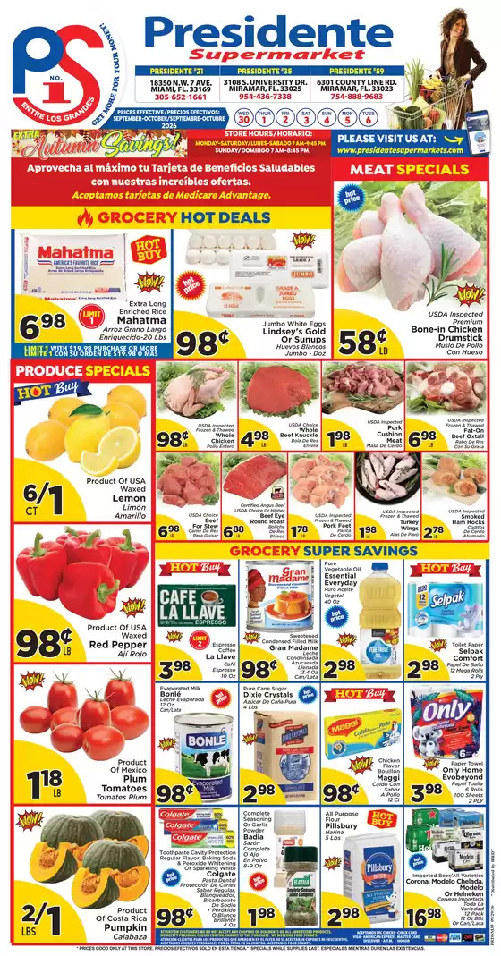 Presidente catalogue in Dania FL | Special offers for you | 2026-09-30T00:00:00.000Z - 2026-10-06T00:00:00.000Z