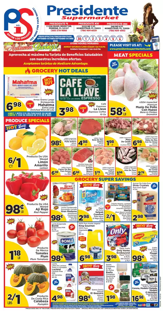 Presidente catalogue | Our best bargains | 2026-09-30T00:00:00.000Z - 2026-10-06T00:00:00.000Z