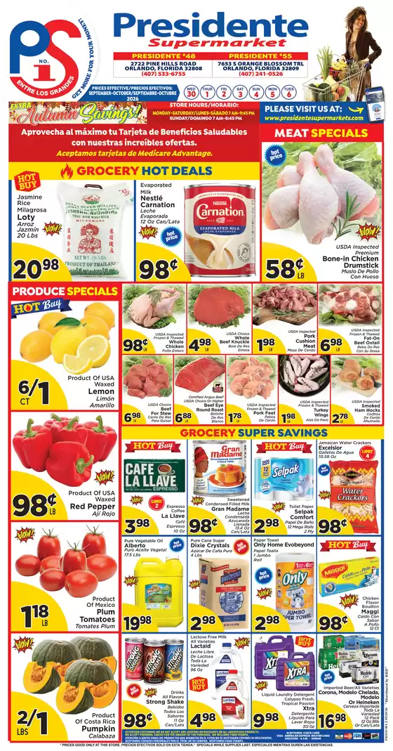 Presidente catalogue | Discounts and promotions | 2026-09-30T00:00:00.000Z - 2026-10-06T00:00:00.000Z