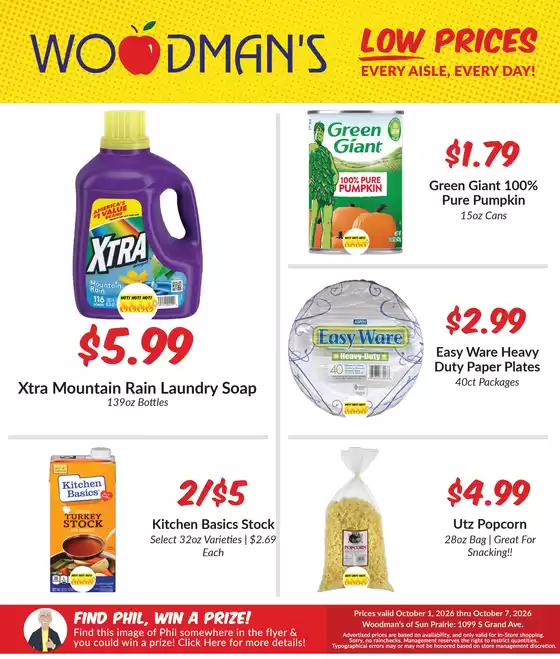 Woodman's catalogue | Our best bargains | 2026-10-01T00:00:00.000Z - 2026-10-07T00:00:00.000Z