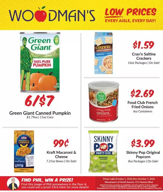 Woodman's catalogue | Exclusive bargains | 2026-10-01T00:00:00.000Z - 2026-10-07T00:00:00.000Z