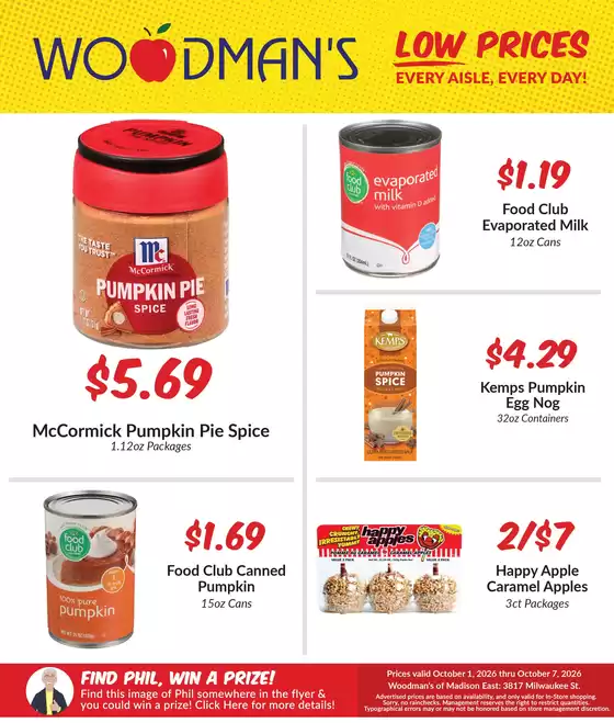 Woodman's catalogue | Current bargains and offers | 2026-10-01T00:00:00.000Z - 2026-10-07T00:00:00.000Z
