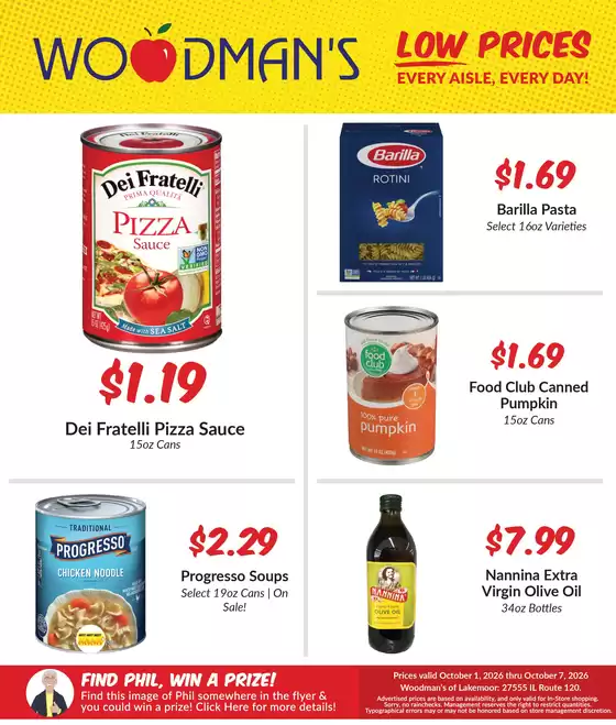 Woodman's catalogue | Attractive special offers for everyone | 2026-10-01T00:00:00.000Z - 2026-10-07T00:00:00.000Z