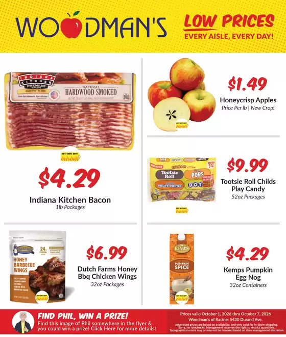 Woodman's catalogue | Top offers for smart savers | 2026-10-01T00:00:00.000Z - 2026-10-07T00:00:00.000Z