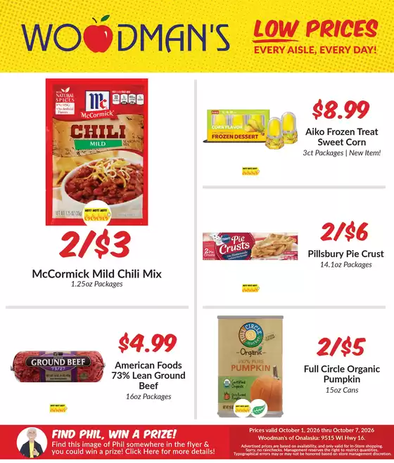 Woodman's catalogue | Exclusive deals for our customers | 2026-10-01T00:00:00.000Z - 2026-10-07T00:00:00.000Z