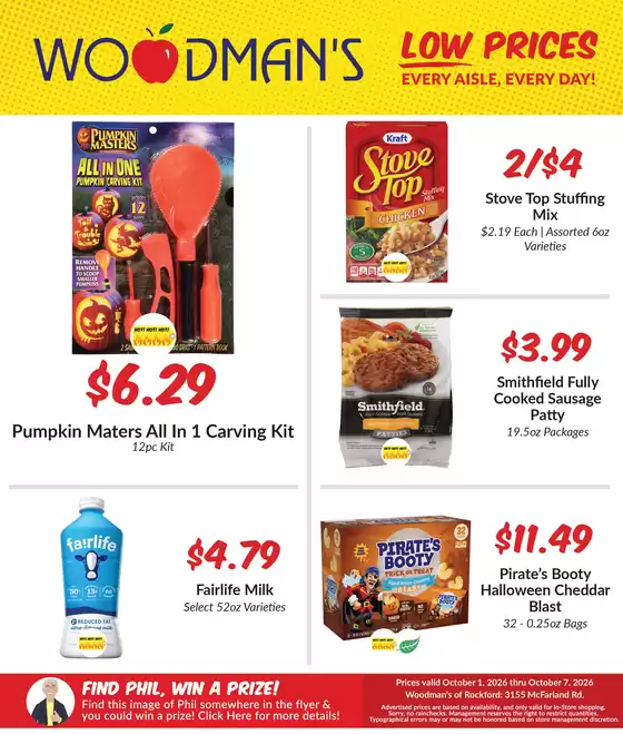 Woodman's catalogue | Top offers for all bargain hunters | 2026-10-01T00:00:00.000Z - 2026-10-07T00:00:00.000Z