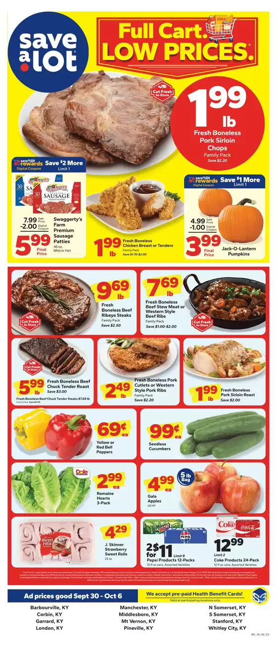 Save a Lot catalogue in Brodhead KY | Current deals and offers | 2026-09-30T00:00:00.000Z - 2026-10-06T00:00:00.000Z