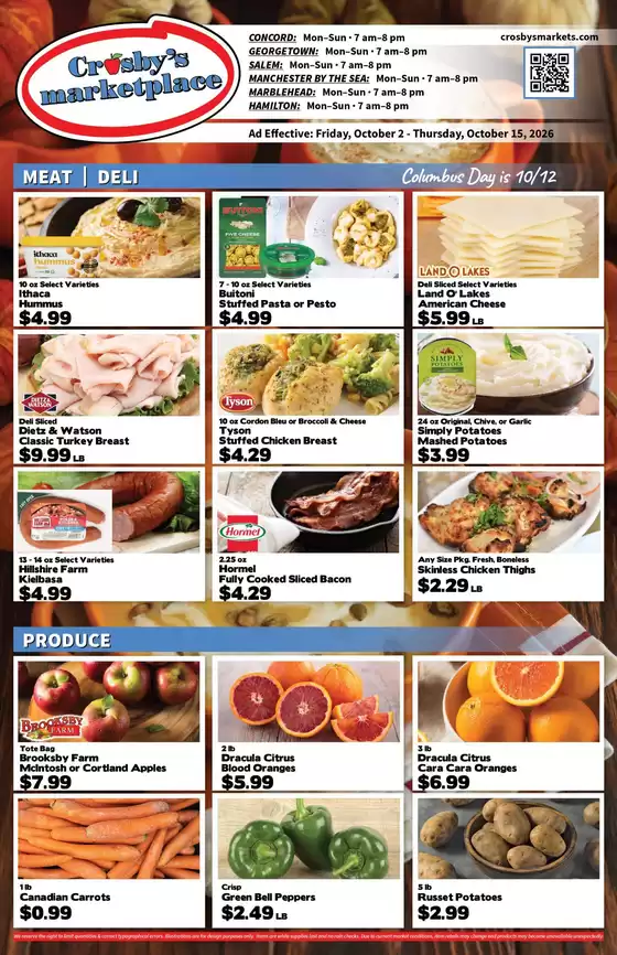 Crosby's Marketplace  catalogue in Salem NH | Catalog Crosby's Marketplace | 2026-10-02T00:00:00.000Z - 2026-10-15T00:00:00.000Z