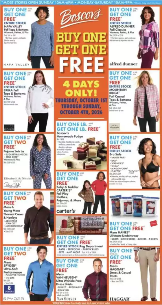 Boscov's catalogue | Top offers for smart savers | 2026-10-01T00:00:00.000Z - 2026-10-07T00:00:00.000Z