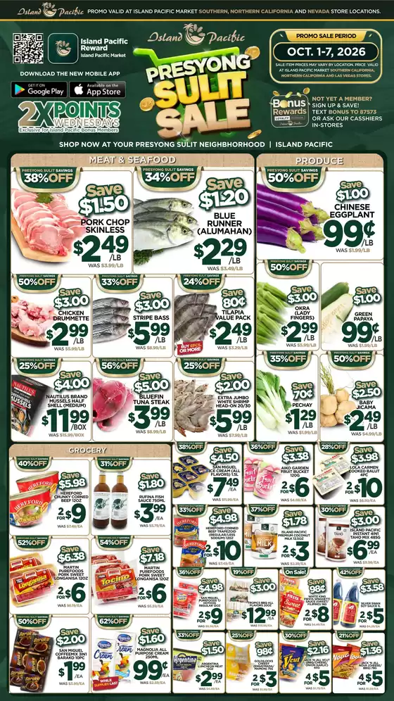 Island Pacific Market catalogue in Redmond WA | IP Freshop Weekly Full Ad OCT 1 7 2026 | 2026-10-01T00:00:00.000Z - 2026-10-07T00:00:00.000Z