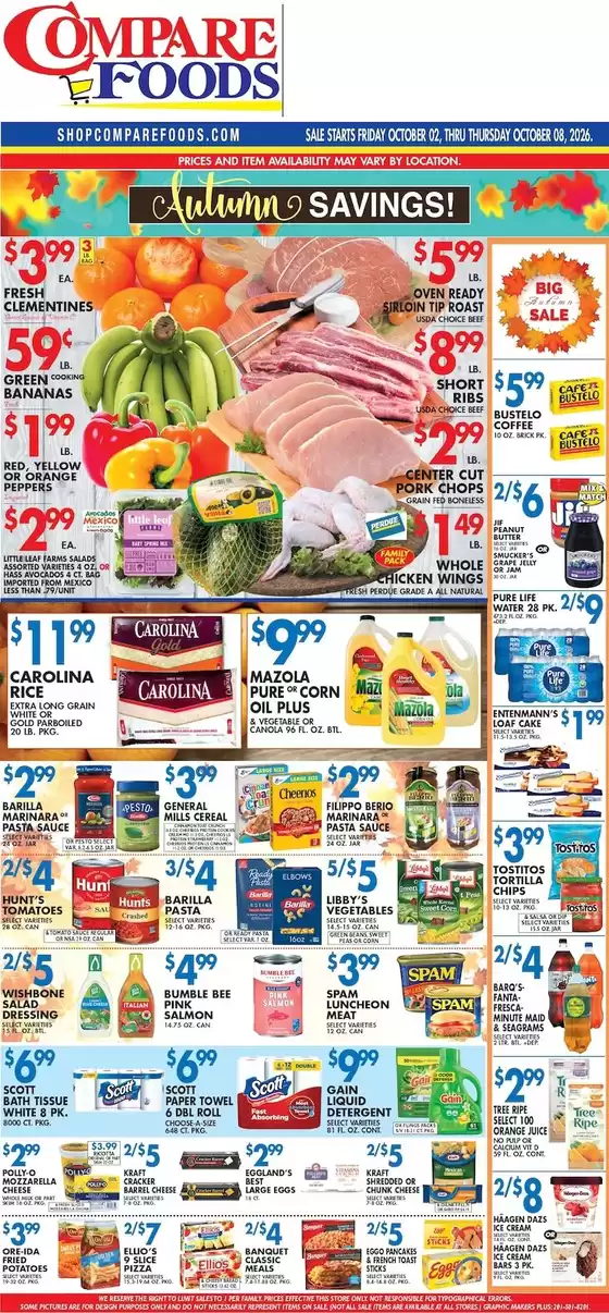 Compare Foods catalogue | Compare Foods weekly ad | 2026-10-02T00:00:00.000Z - 2026-10-08T00:00:00.000Z