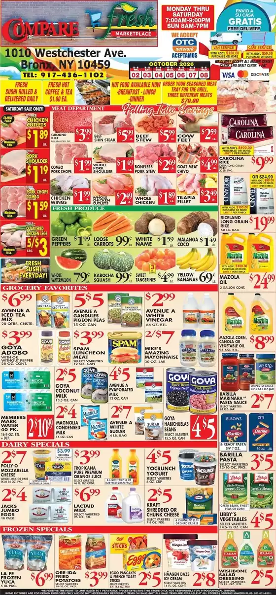Compare Foods catalogue | Attractive special offers for everyone | 2026-10-02T00:00:00.000Z - 2026-10-08T00:00:00.000Z
