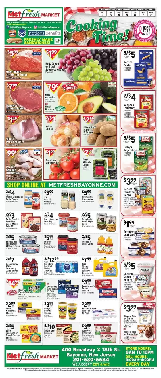 Met Foodmarkets catalogue in Harrison NJ | Met Foodmarkets weekly ad | 2026-10-02T00:00:00.000Z - 2026-10-08T00:00:00.000Z