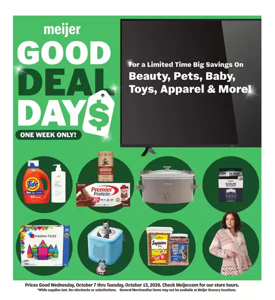 Meijer catalogue in Northbrook IL | Top deals and discounts | 2026-10-07T00:00:00.000Z - 2026-10-13T00:00:00.000Z