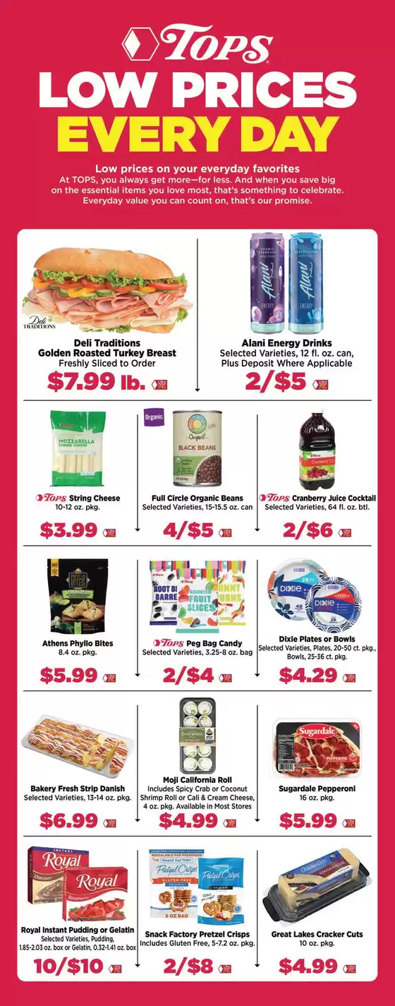 Tops catalogue in Kingston NY | Tops Low Prices Every Day | 2026-10-04T00:00:00.000Z - 2026-10-10T00:00:00.000Z