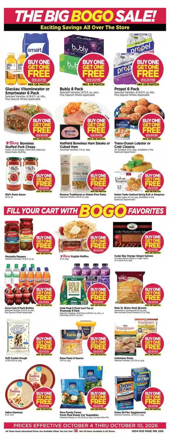 Tops catalogue in Kingston NY | The Big BOGO Sale! | 2026-10-04T00:00:00.000Z - 2026-10-10T00:00:00.000Z