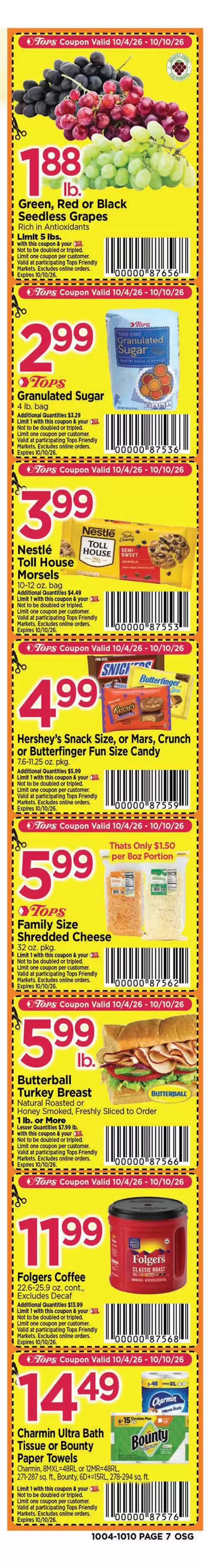 Tops catalogue in Lakewood NY | Super Coupons! | 2026-10-04T00:00:00.000Z - 2026-10-10T00:00:00.000Z
