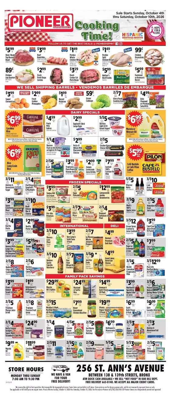 Pioneer Supermarkets catalogue | Top offers for all bargain hunters | 2026-10-04T00:00:00.000Z - 2026-10-10T00:00:00.000Z