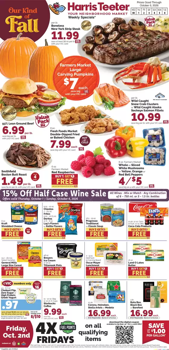 Harris Teeter catalogue in Barhamsville VA | Weekly Ad | 2026-09-30T00:00:00.000Z - 2026-10-06T00:00:00.000Z