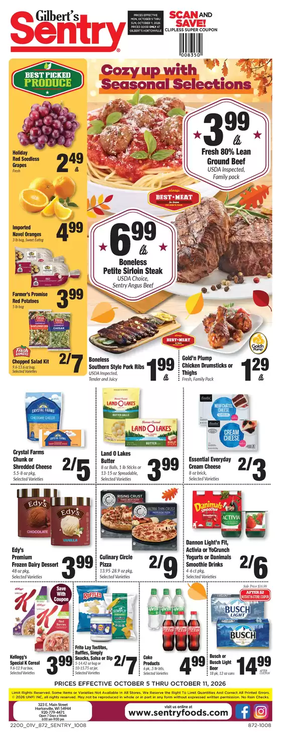 Sentry catalogue in Appleton WI | Weekly Ad | 2026-10-05T00:00:00.000Z - 2026-10-11T00:00:00.000Z