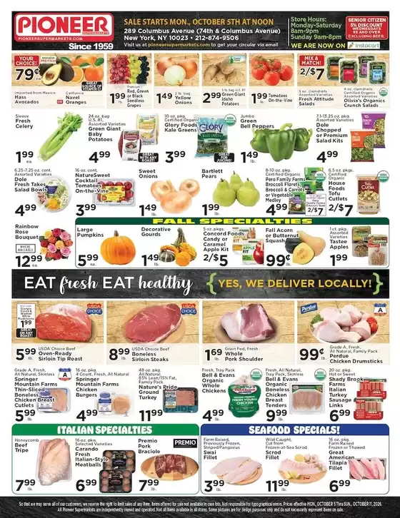 Pioneer Supermarkets catalogue | Pioneer Supermarkets weekly ad | 2026-10-05T00:00:00.000Z - 2026-10-11T00:00:00.000Z